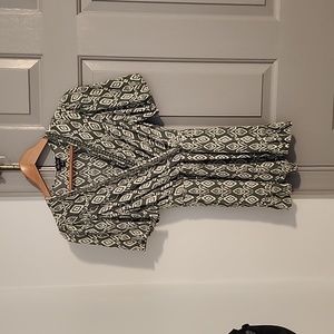 Romper - Size Small, Sage and Cream color